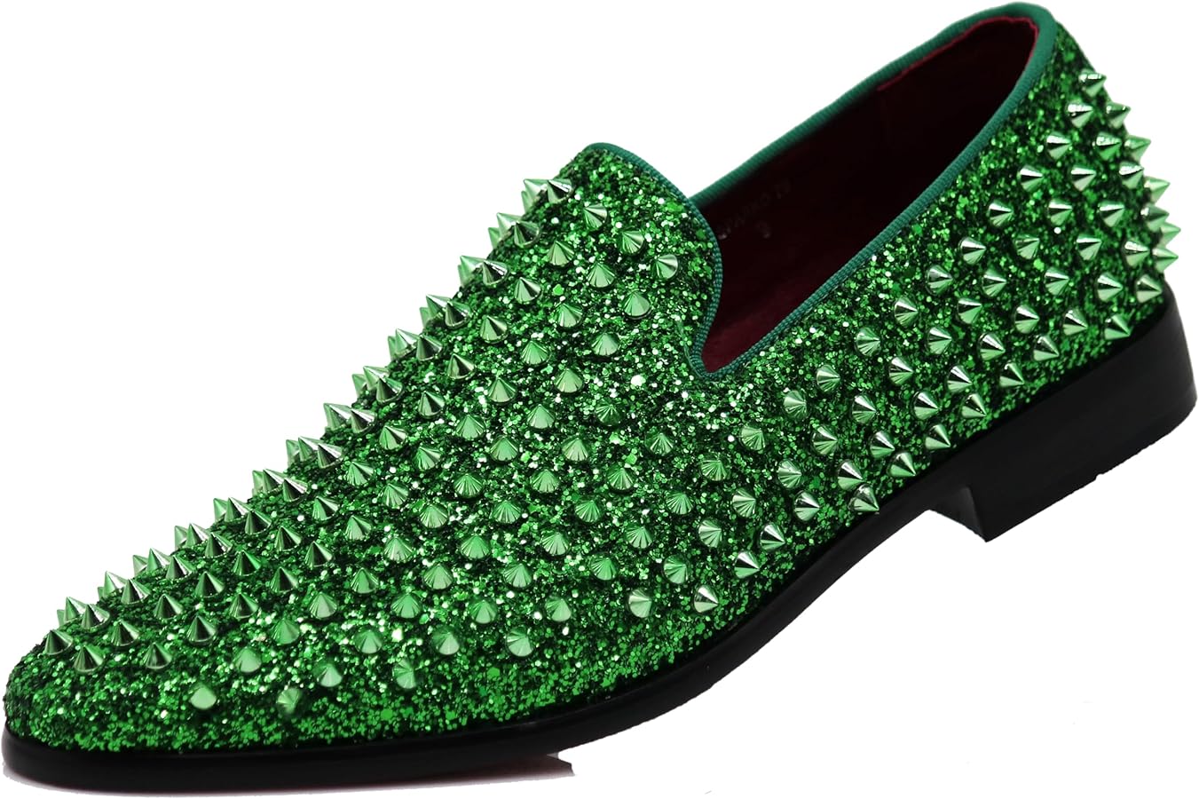 green dress loafers Green Velvet DressShoes​ ​| Amali Throne main image 0