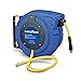 Goodyear Air Hose Reel Retractable 3/8" Inch x 50' Foot Hybrid Polymer Hose Max 300PSI Commerical Polypropylene Construction