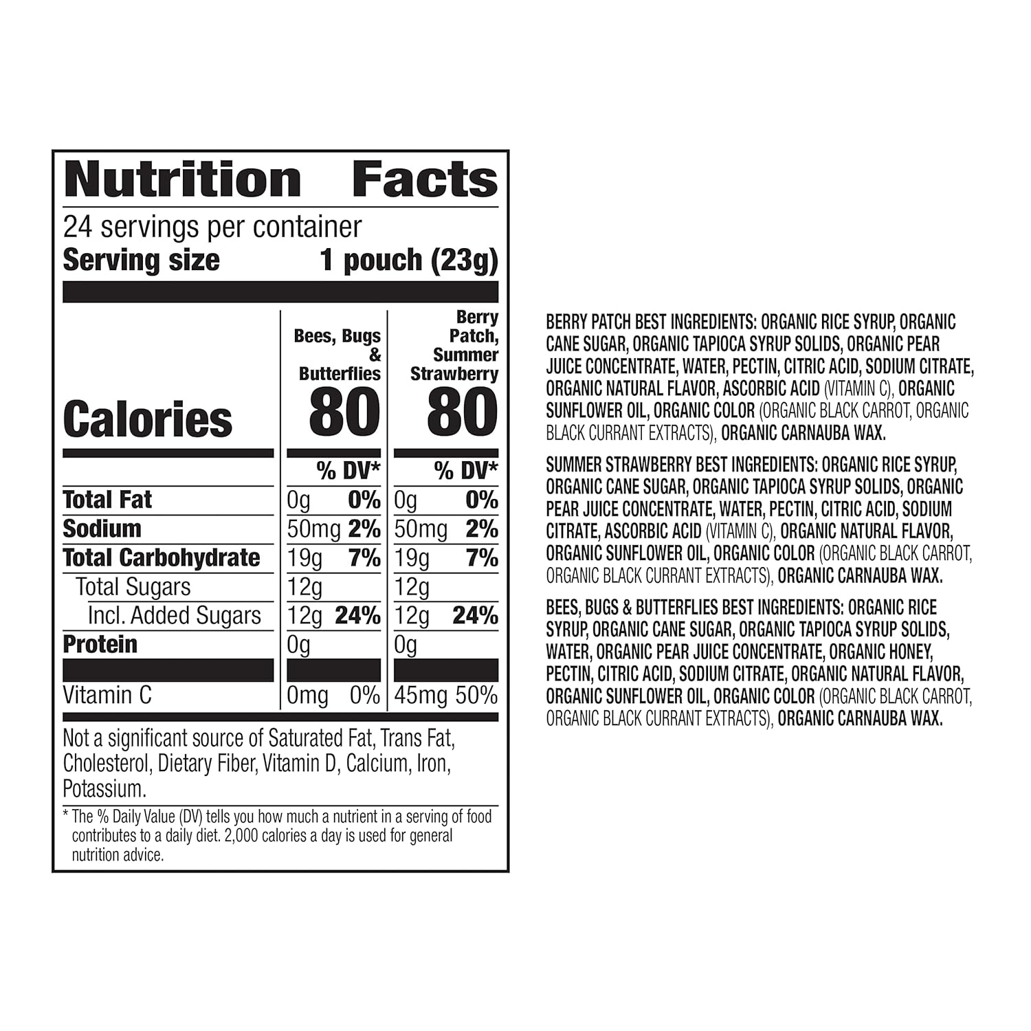 Annie's Organic Bunny Fruit Snacks, Gluten Free, Variety Pack, 24 Pouches