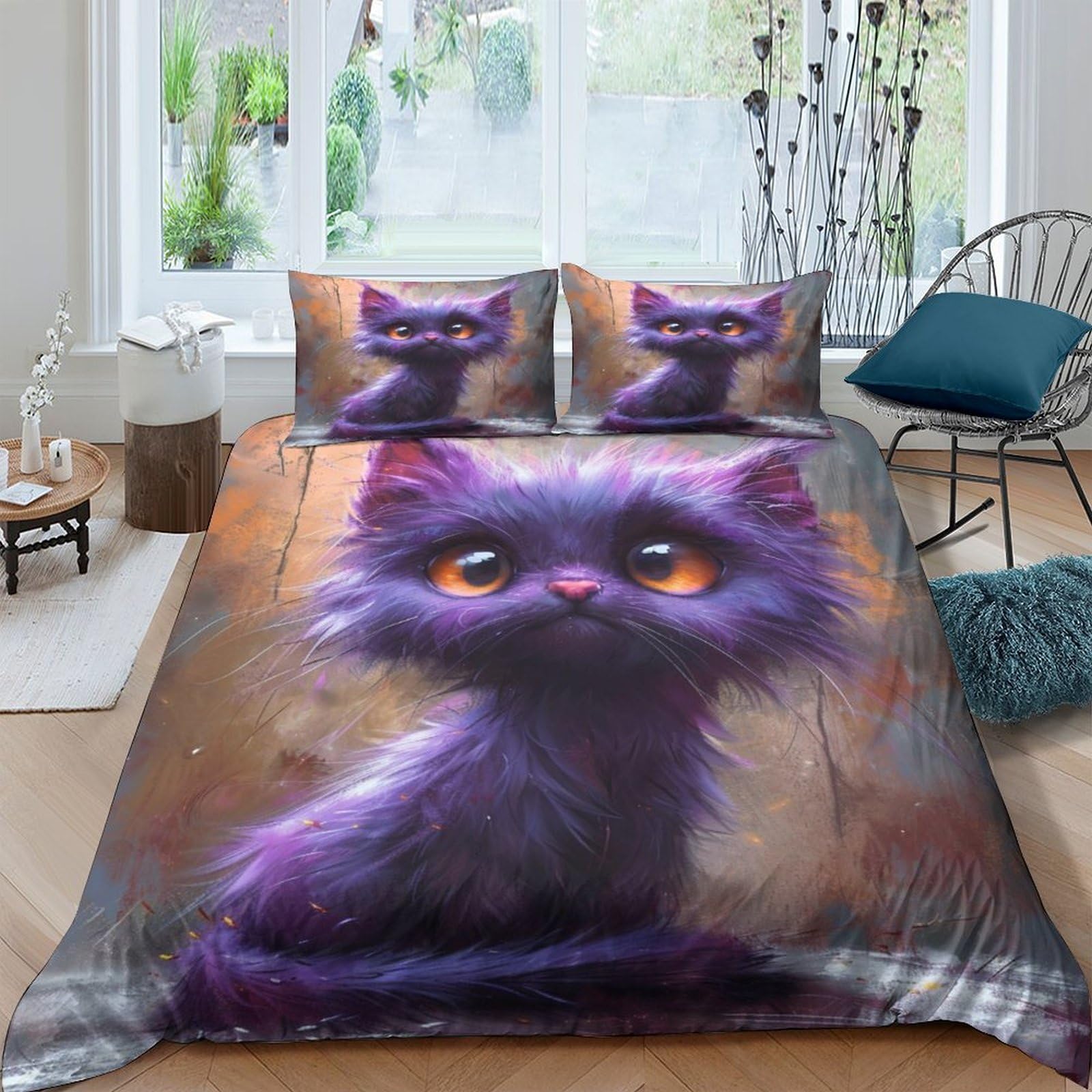 Parure de lit chaton 3D pour transformer la chambre d'enfant en un cocon doux et chaleureux