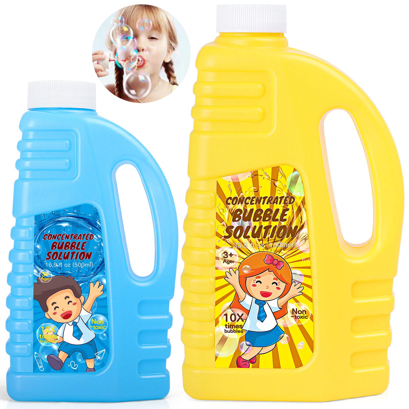 Buy 2 Pack Bubble Solution, Giant Bubble Refill Solution with Bubble