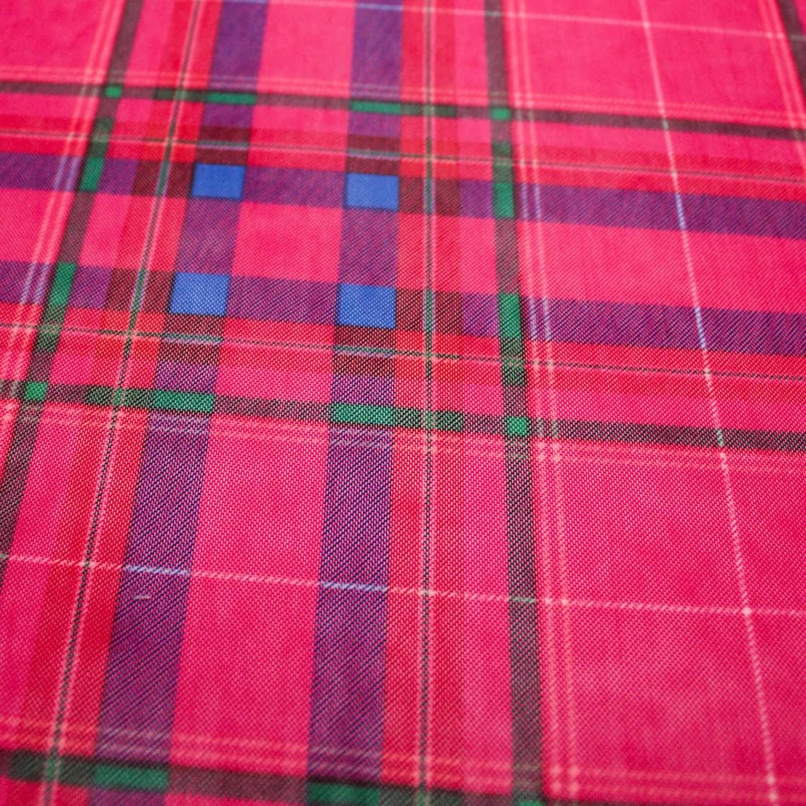 Printed Poly Spandex Checker/Plaid Printed Power Mesh Fabric/4-Way Stretch Knit Fabric/Prints Fabric/Athletic Wear Fabric/Apparel Fabric, DIY Fabric
