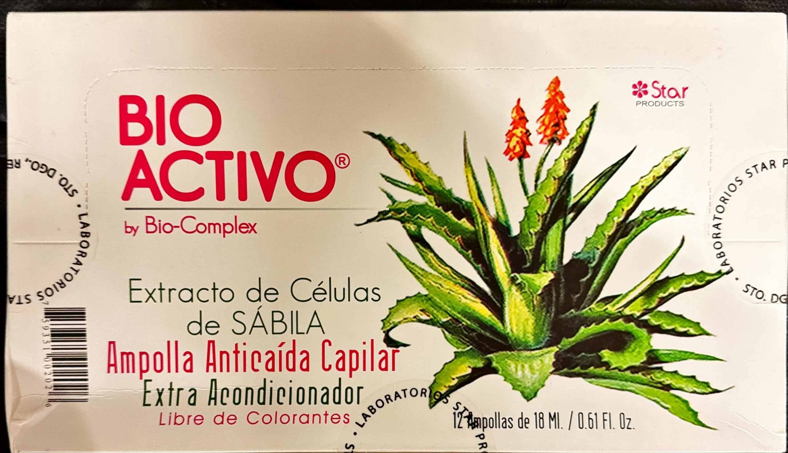 Amazon.com : Bio Complex Bioactive Aloe Vera Capilar Cell Extract Ampoules  1 Pack  0.61 oz Each, Intensive Hair Repair and Hydration Treatment :  Beauty & Personal Care