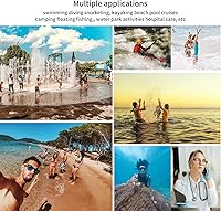 Vista 6 de Funda universal impermeable para teléfono con cordón para teléfono celular IP8X buceo al aire libre playa flotante bajo el agua hasta 7.0 pulgadas