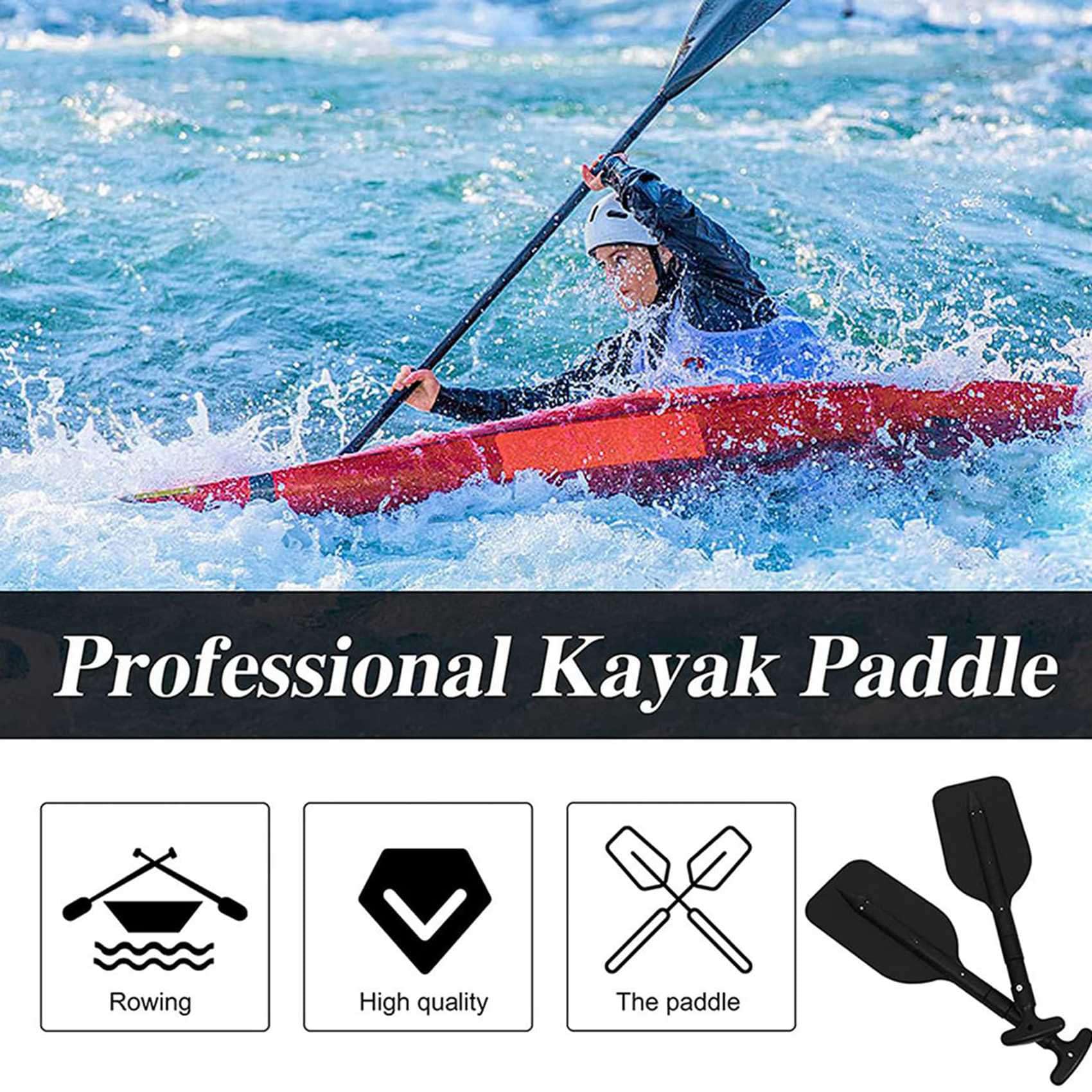 4 Piezas Remos TelescóPicos de PláStico para, Plegable para Kayak, Moto AcuáTica y Canoa, Accesorios para Barcos de Seguridad