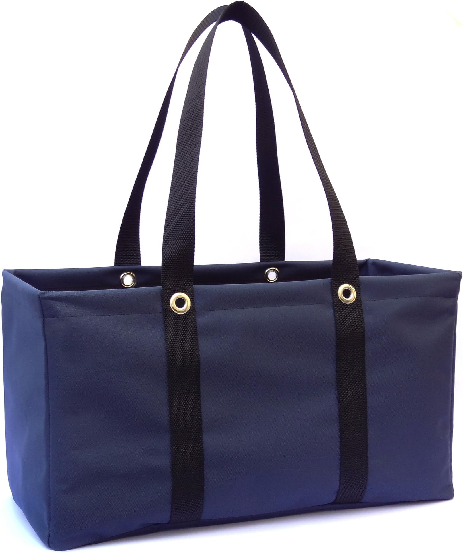 MDM Large Utility Tote Bag, Organizer, Laundry Bag"Navy Blue & Black"