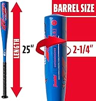 Vista 8 de Franklin Sports Bate de Teeball para Niños - Venom + Barracuda Aluminio + Compuesto - Certificado por USA Baseball para Niños + Niñas - Bate