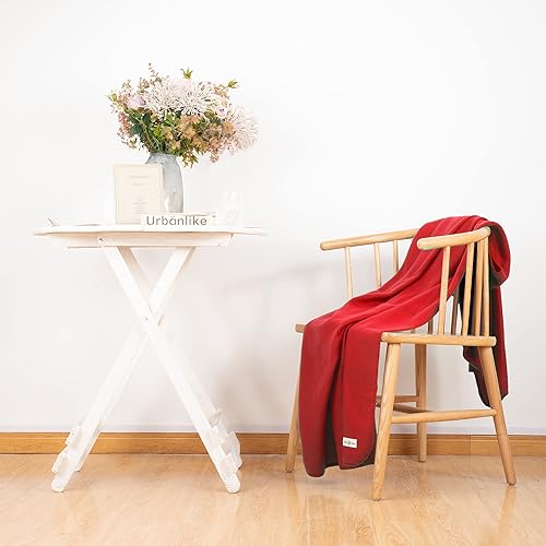 Miniatura 4 de Manta de forro polar de 50 x 60 pulgadas, paquete de 6 unidades, color rojo