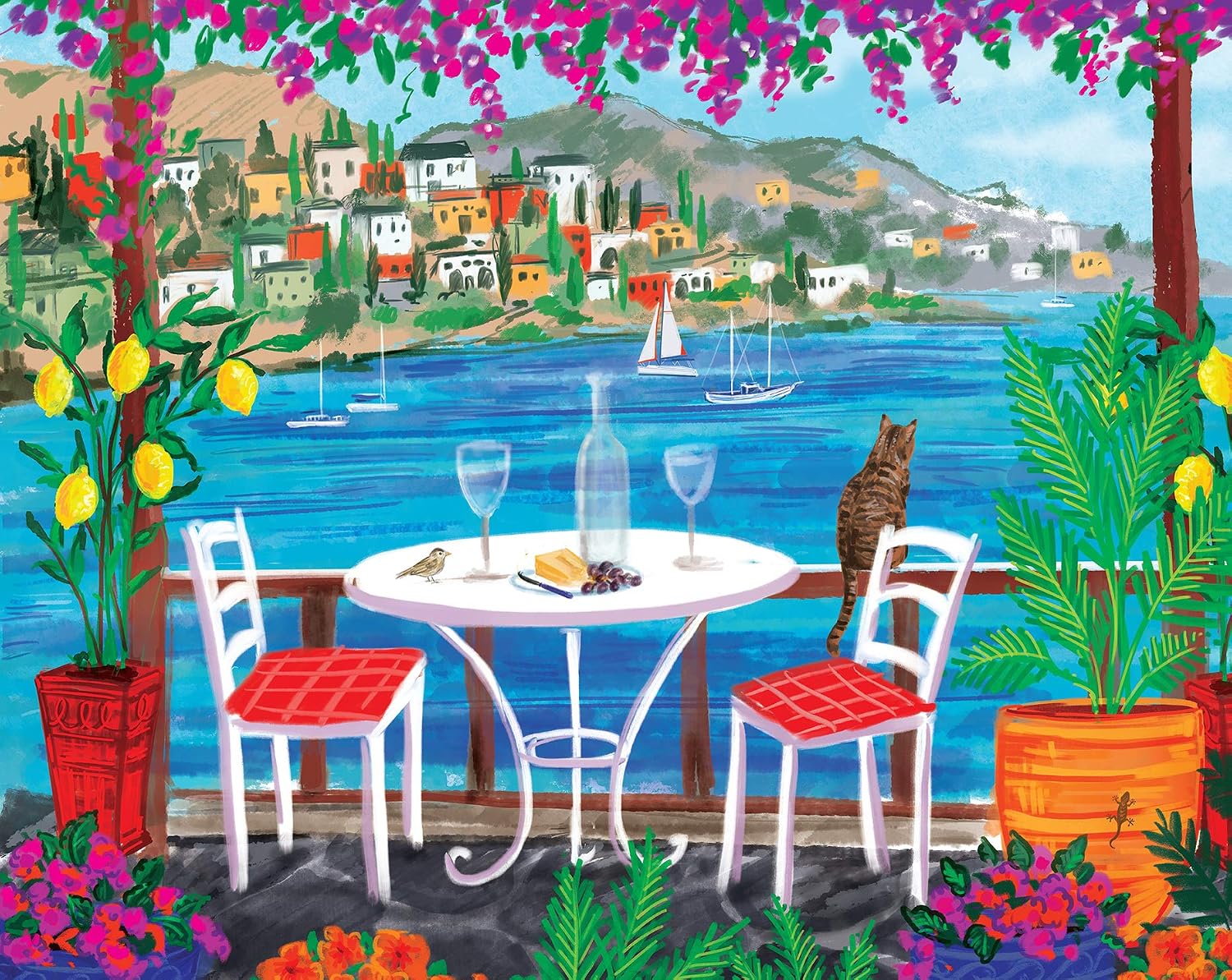 Page Publications Collection - Seaside Bistro Puzzle Games - Jigsaw Puzzles 500 Pieces for Adults - Games for Adults, Teens and Kids