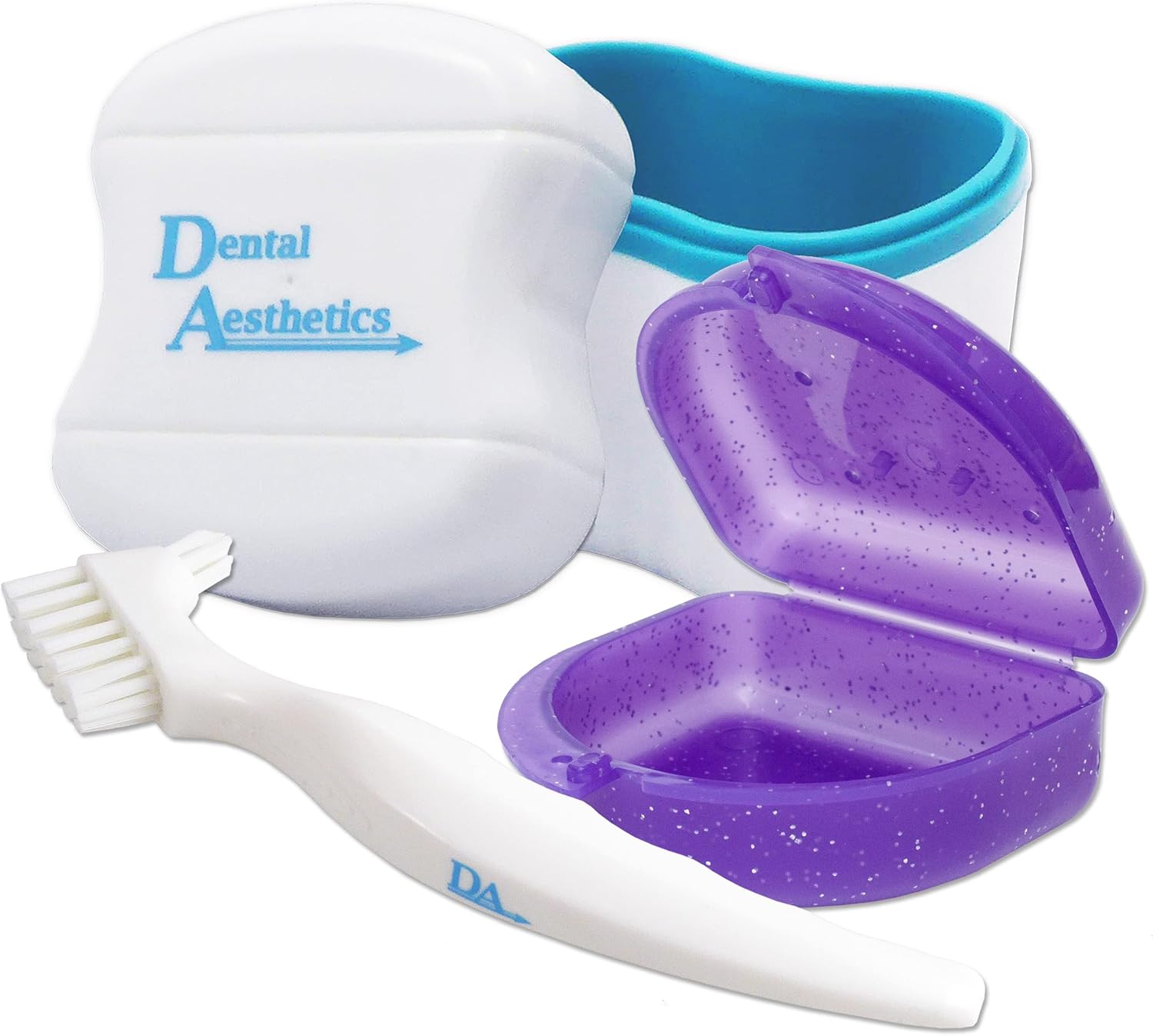 Dental Bath, Retainer Case and Brush Storage Case and Container for