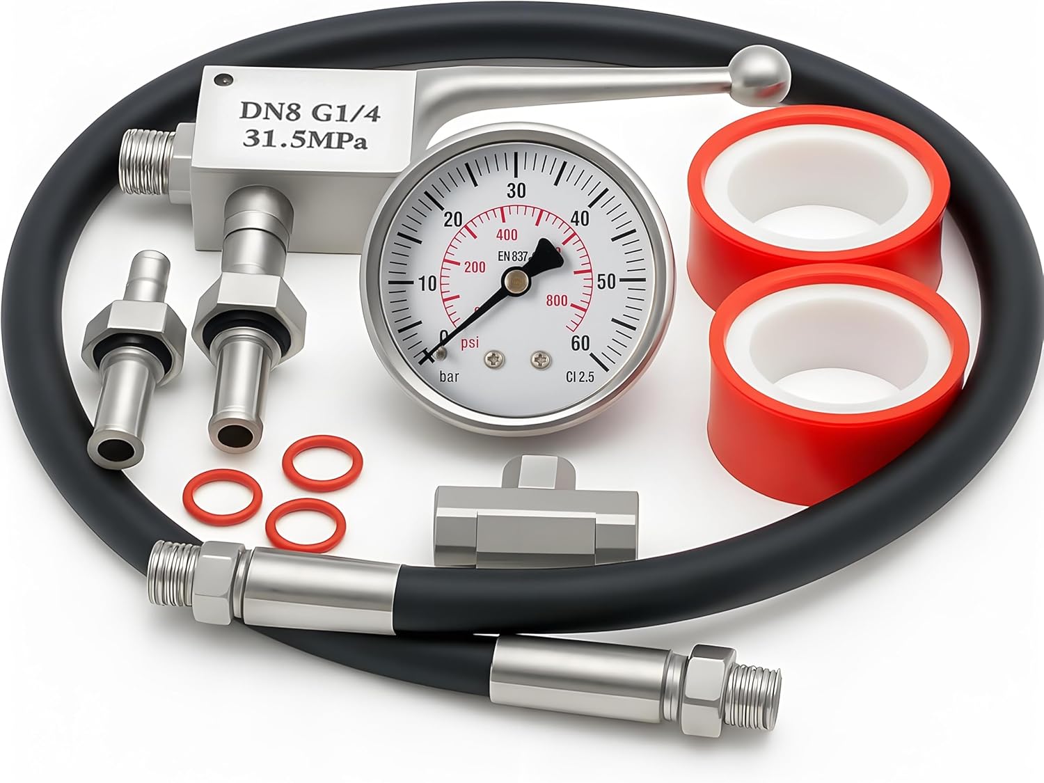 Diesel High Pressure Oil System IPR Air Test Tool Compatible with Ford 6.0L-7.3LPowerstroke Injection Pressure Regulator, IPR Air Test Tool Special Kit