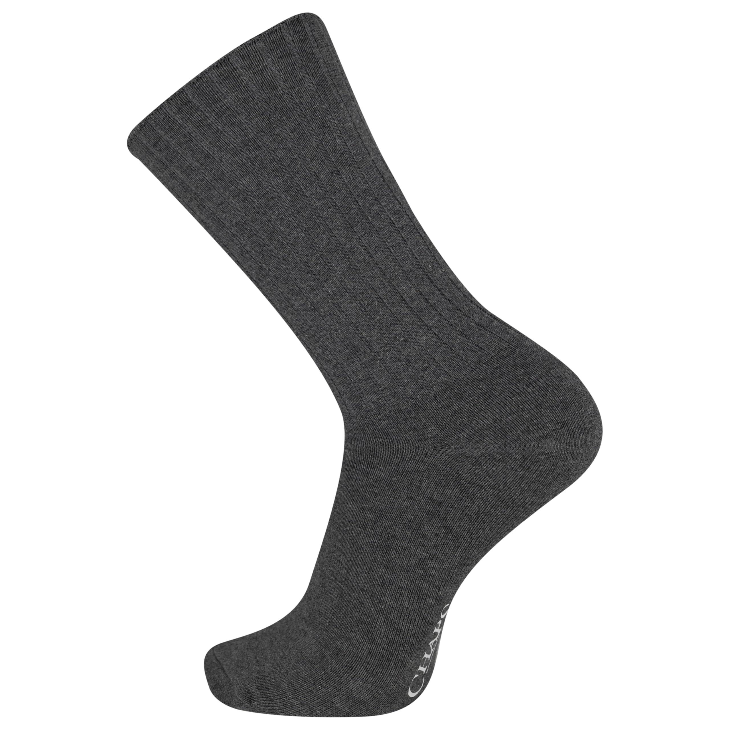 Men's Rib Solid Color Cotton and Breathable Mesh Crew Socks (1-6 Pair Packs)