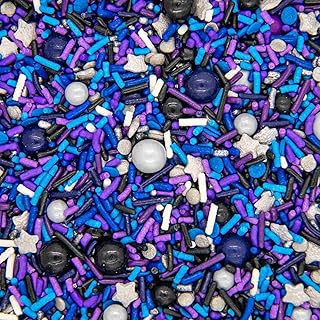 Galaxy Sprinkles for Cupcakes & Cakes | Silver Star Sprinkles for Cake D...