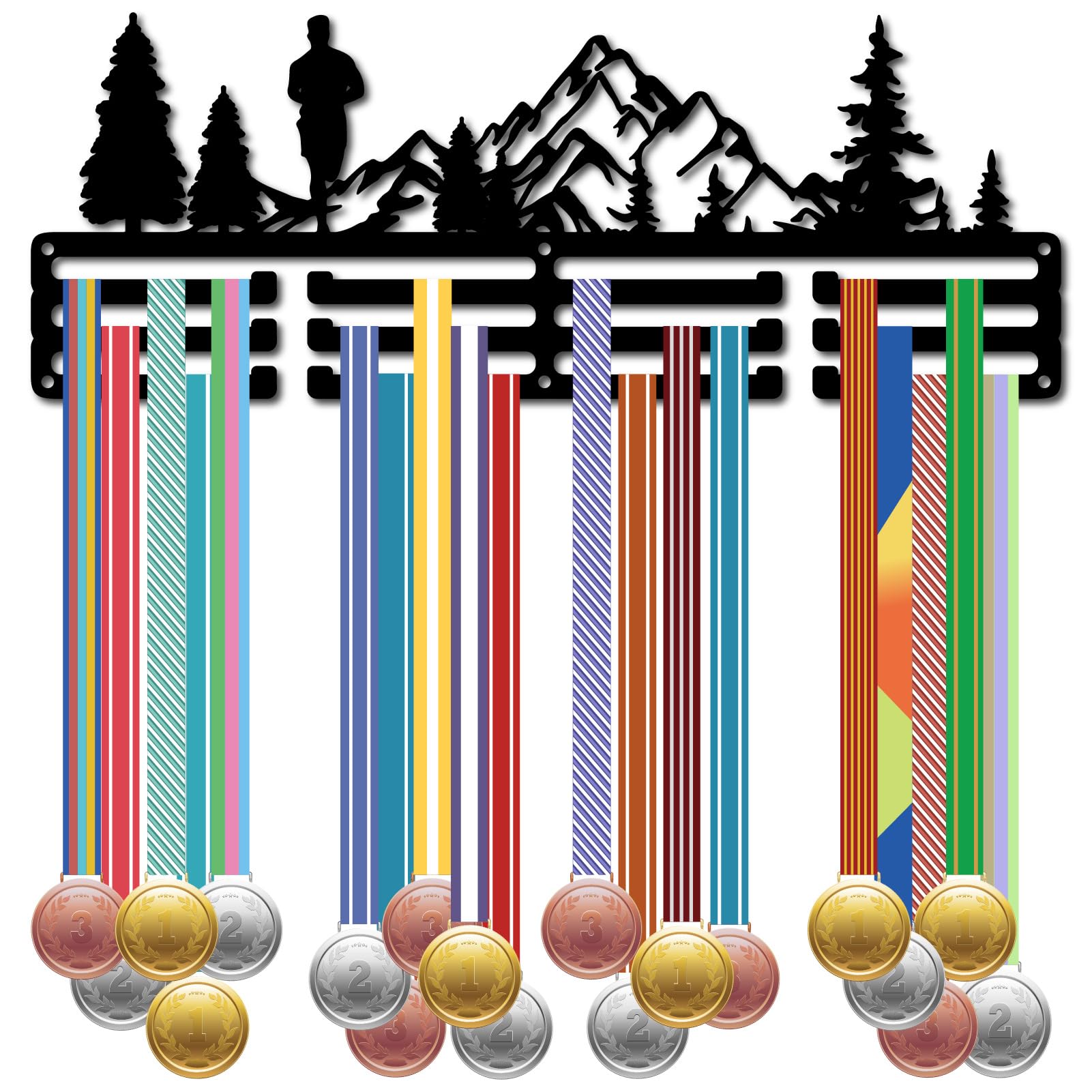 Soporte para medallas de trail running para evitar cajones desordenados