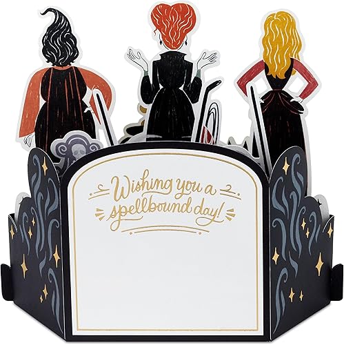 Miniatura 3 de Hallmark Paper Wonder - Tarjeta desplegable de Hocus Pocus, de Disney, para cumpleaños, Halloween, cualquier ocasión