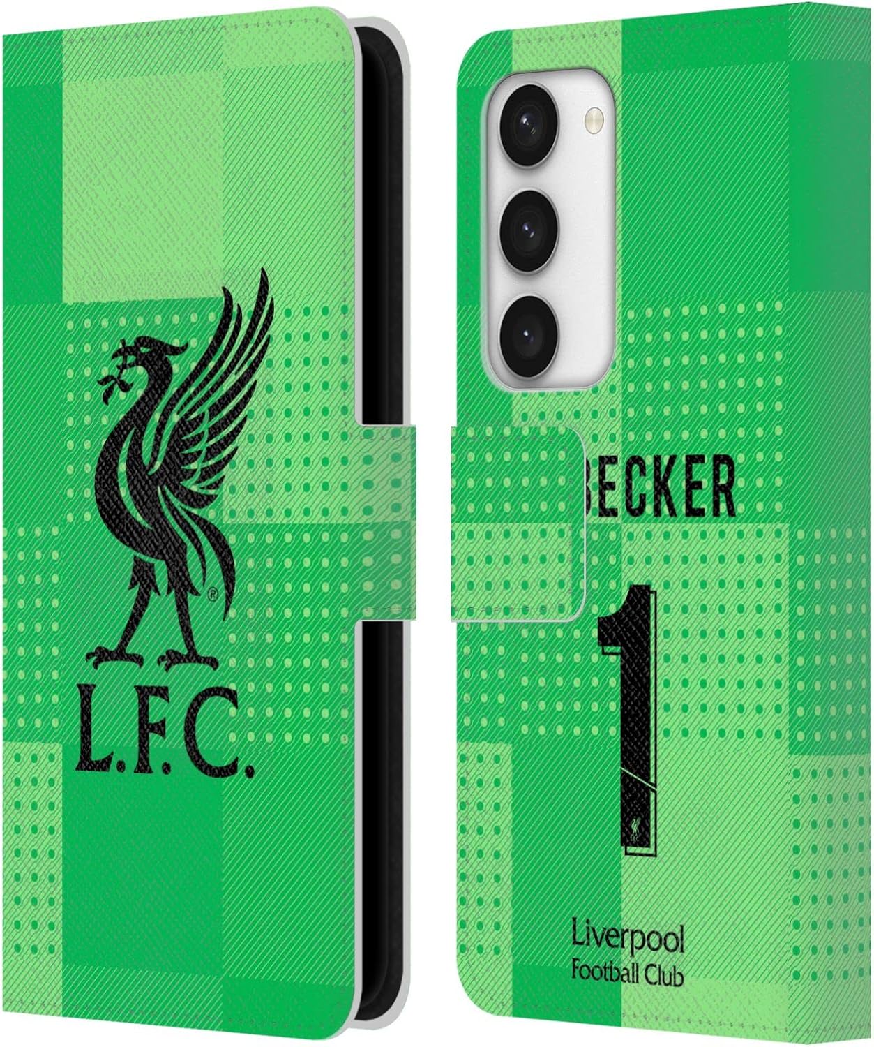 Head Case Designs Officially Licensed Liverpool Football Club Alisson Becker 2021/22 Players Home Kit Group 1 Leather Wallet Case Compatible with Samsung Galaxy S23 5G