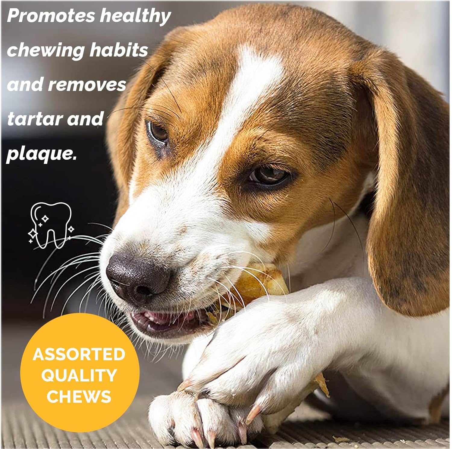 123 Treats Assorted Natural Dog Chews - Lamb, Beef, Pork & Chicken Jerky Mixed Dog Treats, Digestible Gluten Free Chews, Long Lasting, All Breeds Variety Pack | 4 lb