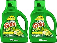 Vista 41 de Gain + Aroma Boost - Detergente líquido para ropa, aroma original, 78 cargas, 113 onzas líquidas, compatible con lavadoras de alta eficiencia