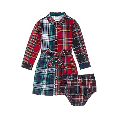 Polo Ralph Lauren Kids Plaid Cotton Fun Shirtdress Bloomer (Infant) Girl