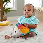 Fisher-Price Baby Toy Cuddle ‘n Snuggle Hedgehog Plush with Sounds for Sensory Developmental Play Newborns Ages 3+ Months