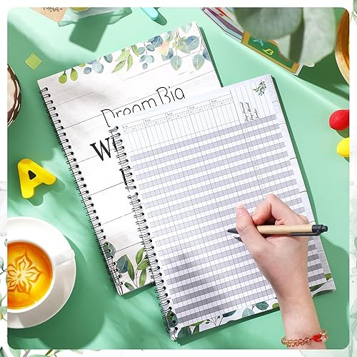 Miniatura 5 de Faccito Libro de registro de profesores de 8.3 x 11 pulgadas, libro de grado 2025, registro de asistencia sin fecha, lista de estudiantes,