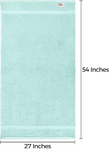 Miniatura 7 de Falari Juego de toallas de baño de alta calidad, 100% algodón hilado en anillo, para hogar, hotel, spa, extra grande, 27 x 54 pulgadas, máxima