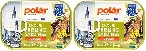 Miniatura 8 de MW Polar - Sardinas erizadas ahumadas, captura salvaje, en aceite de oliva, 3.52 onzas (Paquete de 1)