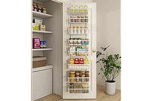 13.8" W Narrow Over the Door Pantry Organizer