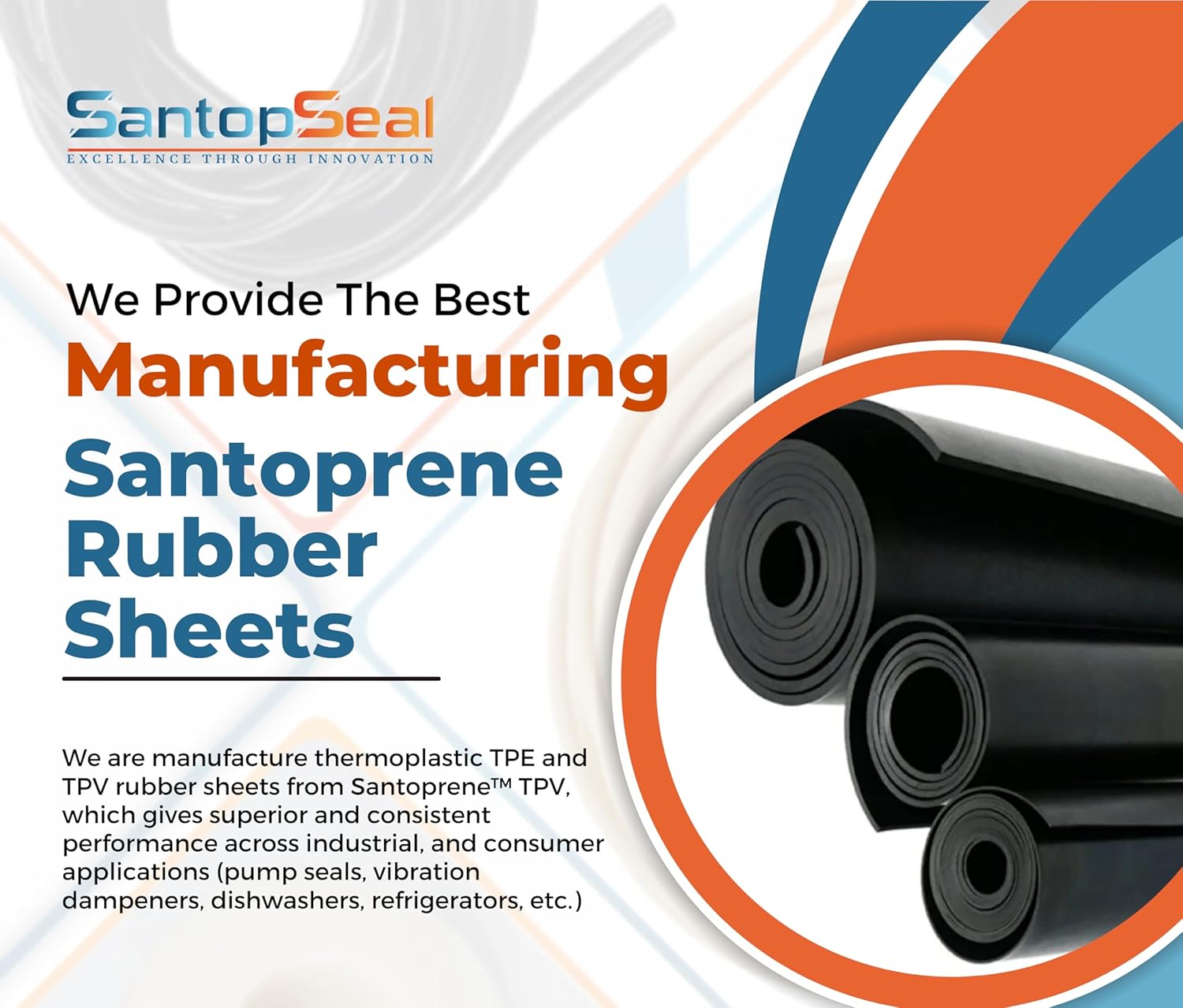 1/4" Thick, 12" x 36", Santoprene Thermoplastic Rubber Sheets and Rolls - Solid Rubber Sheets, Rolls & Strips, Gaskets Material, Pads, Crafts, Weather Stripping, Flooring, Black - 1/4" (0.25") Thick