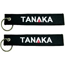 Tanaka Racing Style Key Chain 2-Pack Black