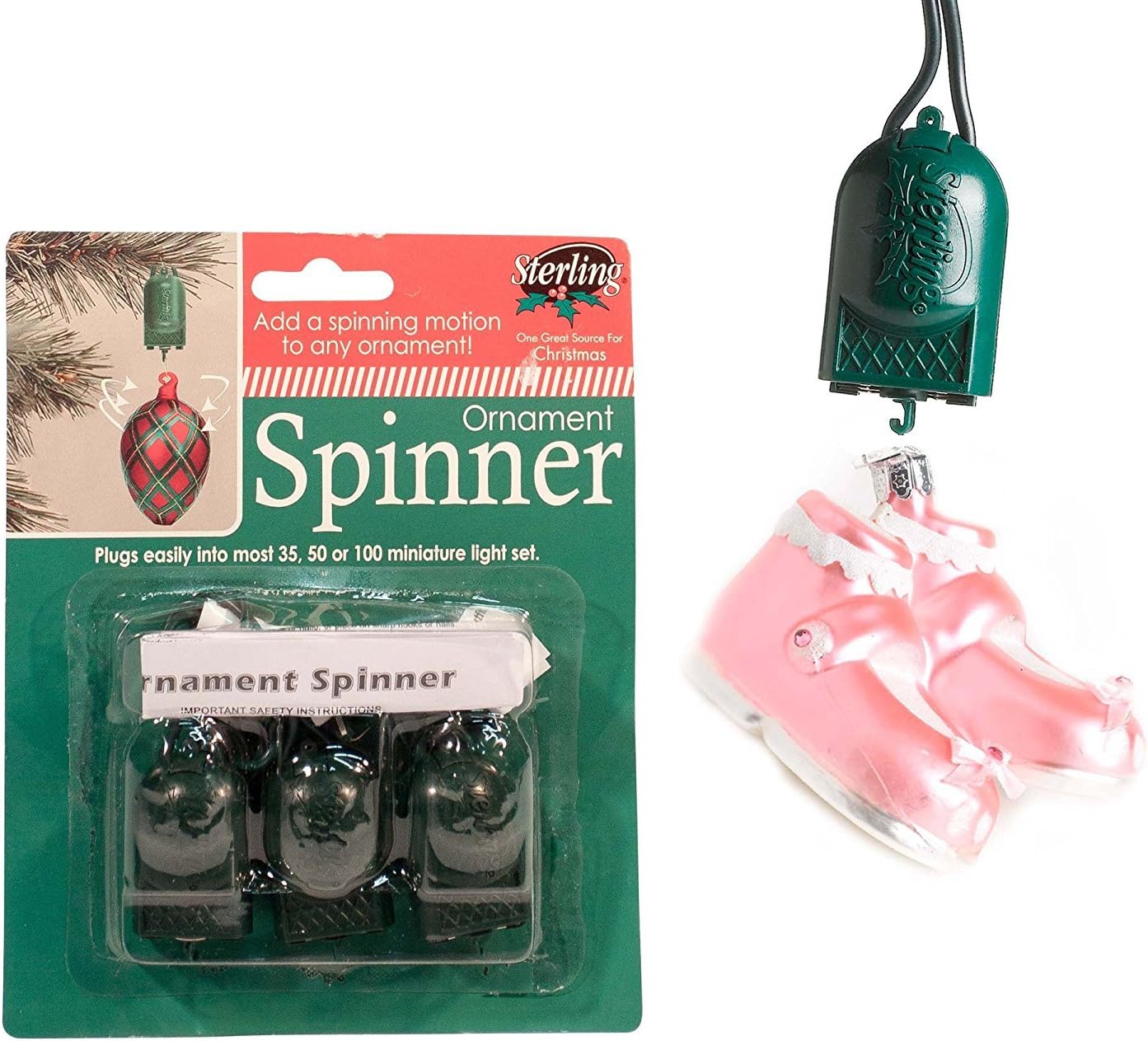 STERLING SUPPLY 12010002 3-Pack Ornament Spinner