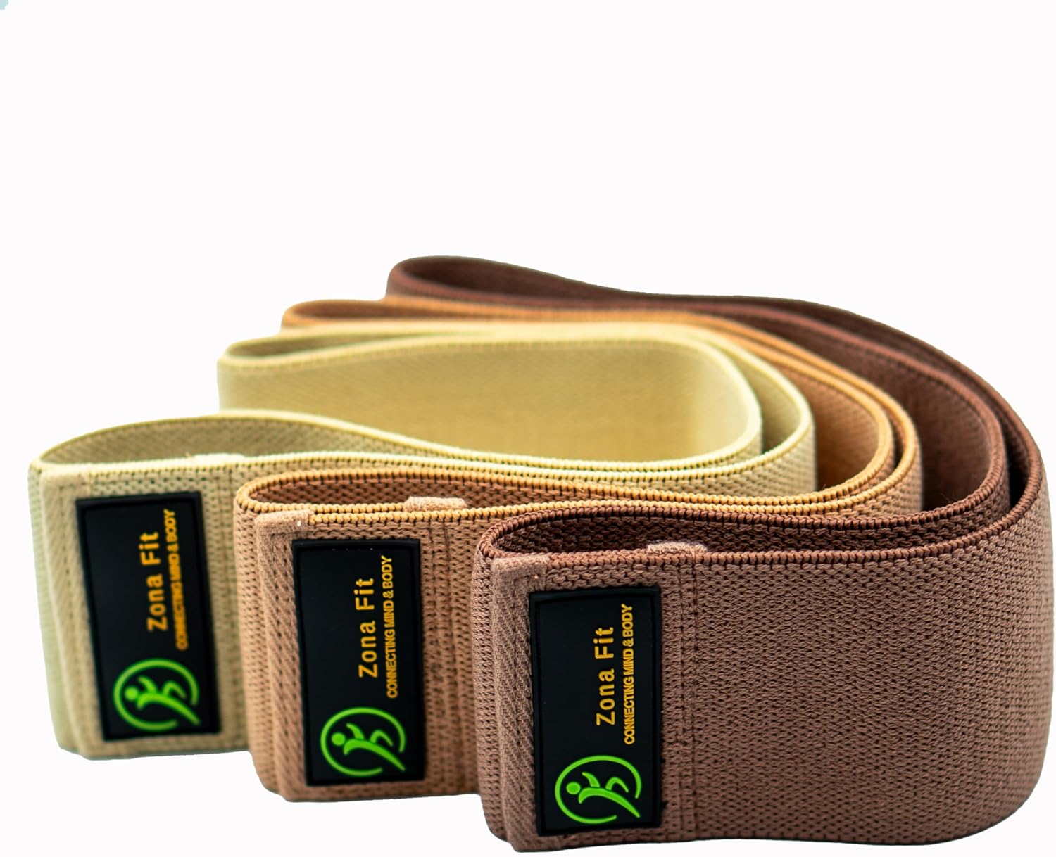 Multifunction Resistance Band Set – Non-Slip Booty Bands for Legs, Glutes, Yoga, Pilates, Rehab & Home Gym Workouts – Natural Latex & Fabric Options