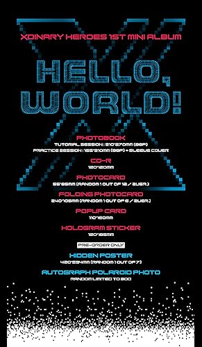 Miniatura 2 de Xdinary Heroes - Hello, world! (1er Mini álbum) CD+Póster plegado (SESIÓN TUTORIAL ver. )