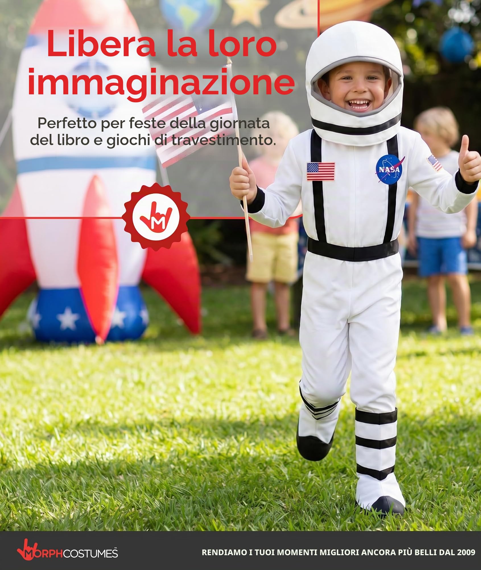 Fun Shack Costume Astronauta Bambino, Costume Spaziale Halloween