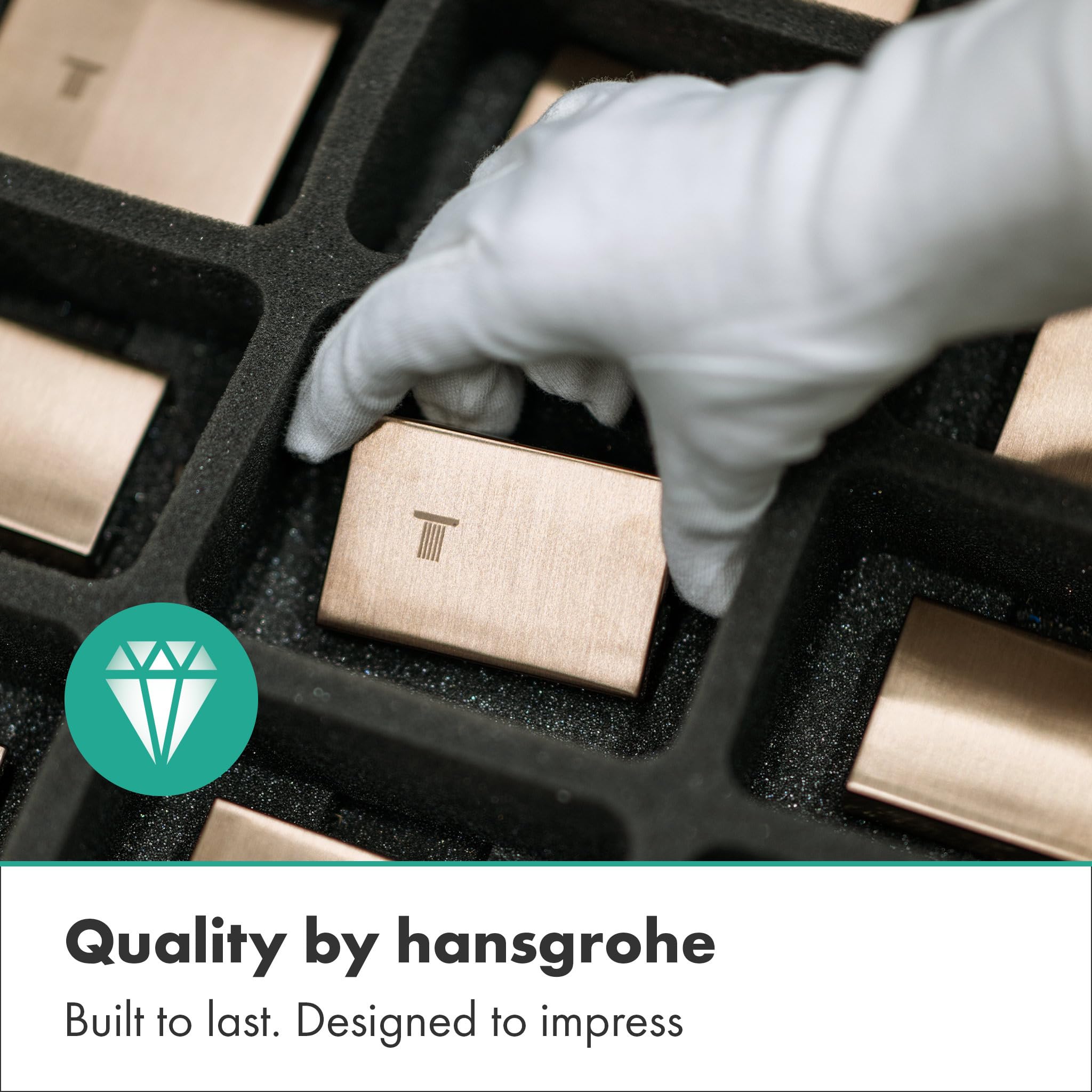 hansgrohe Finoris - Badewannenarmatur Unterputz für 2 Verbraucher, Mischbatterie Badewanne eckig für iBox universal, Einhebelmischer Wanne, Brushed Black Chrome, 76415340