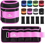 Adjustable Ankle Weights 1-3/4/5/6/8/10/12/15/20 LBS Pair with Removable Weight for Jogging, Gymnastics, Aerobics, Physical Therapy