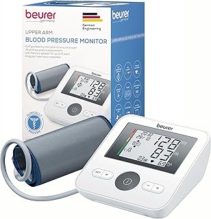 Beurer BM27 Automatic Blood Pressure Monitor, Clinically Validated, Blood Pressure Machine with Arrhythmia Detection & Col...
