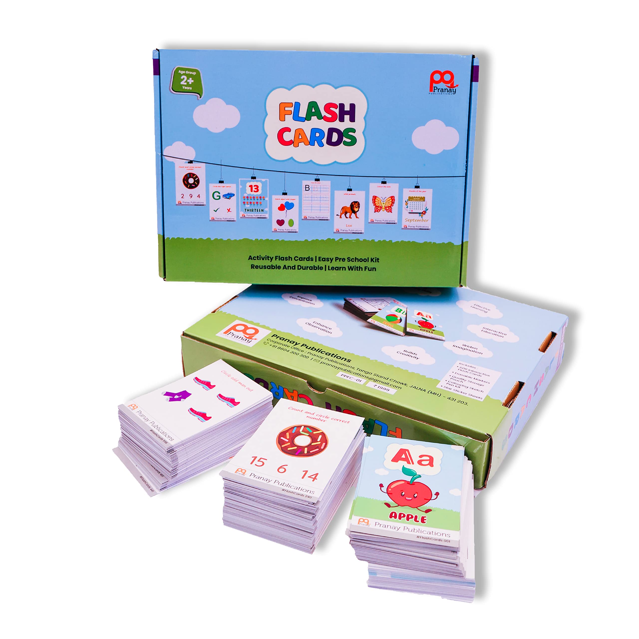 Pranay Publications Flash Cards for Kids | Pre Schooling Kit | 300 Laminated Reusable Activity Flash Cards | Home Schooling Kit | Educational Cards | Gift for Kids | 600 Activities (B09VDGVTVY) Amazon Price History, Amazon Price Tracker