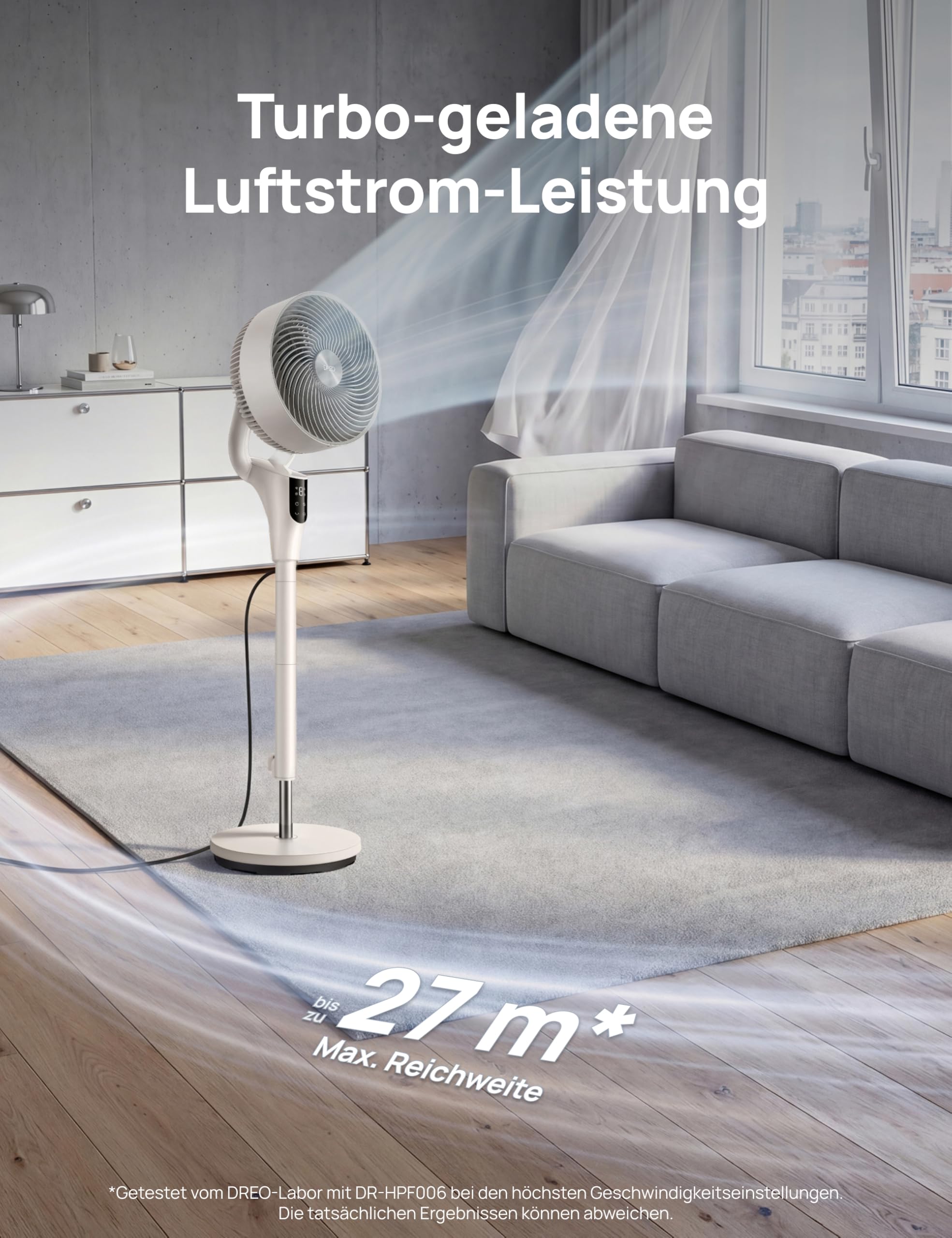 Dreo Leiser Standventilator für Schlafzimmer [Verbessert] – Bild 3
