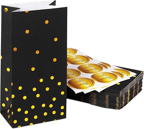 Miniatura 5 de ROYAL BLUEBONNET Bolsas de regalo de confeti verde azulado y dorado  Juego de 24 bolsas de regalo de papel verde azulado y calcomanías  Bolsas de