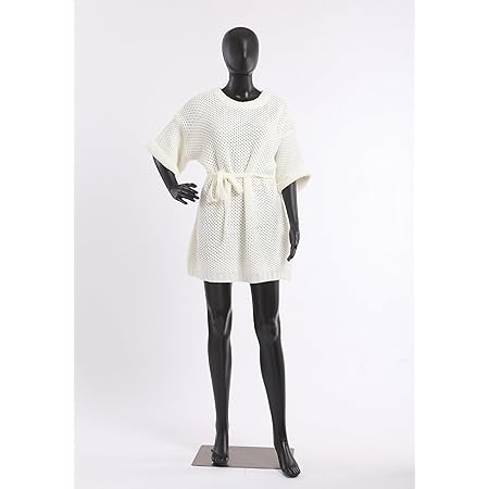 Mannequin Corps Entier Femme Chrome - Tête D'œuf - Plastique Chromé Avec Base Et Membres Amovibles