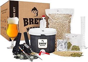 Brew Monkey Bierbrauset Tripel | Komplett Set 5 Liter Bier | 8,2% Vol | Bier Brauen Set | Männergeschenke | Bier Geschenke für Männer | Geschenke für Papa