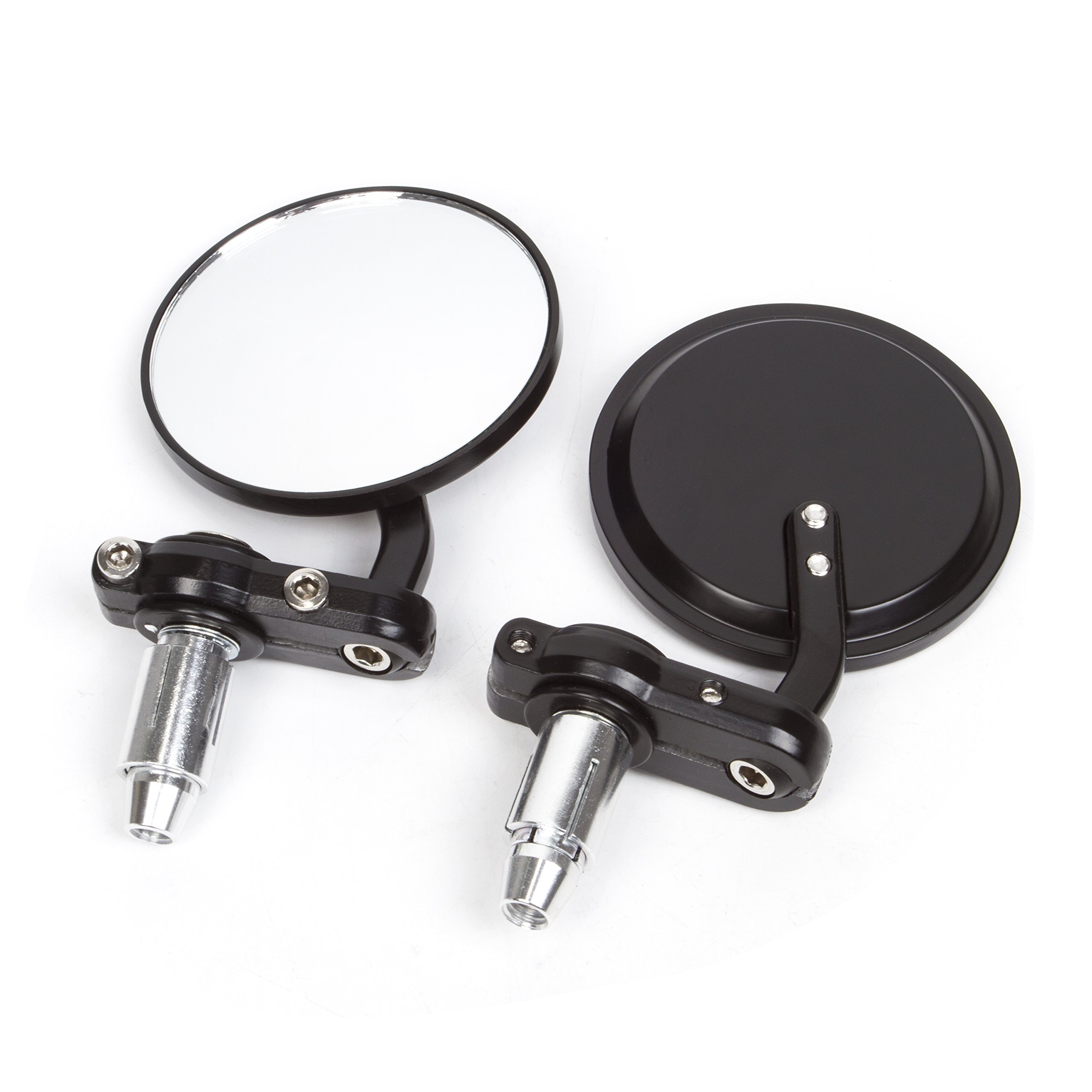 Universal 2pcs Motorcycle Side Mirrors Adjustable Fit 7/8" Bars for Harley Davidson/scooter/dirt Bike/honda/suzuki/yamaha,etc