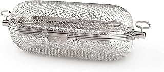 Napoleon Rotisserie Grill Basket Accessory in Stainless Steel - 64000 - Fits All Standard Spit Rods, Best for Even Cooking...