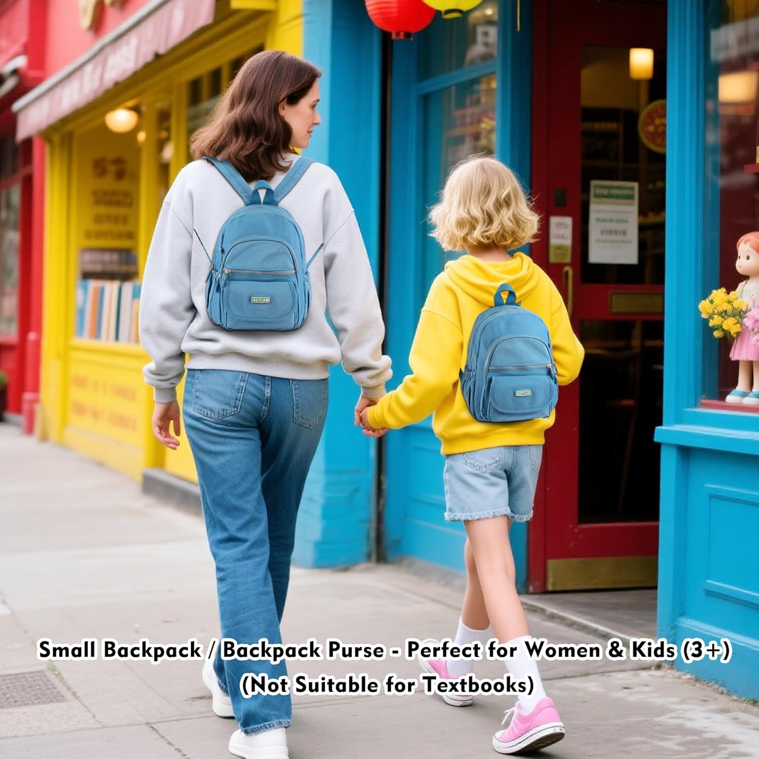 AOTIAN Mini Nylon Women Backpacks Casual Lightweight Small Daypack for Girls - Image 2