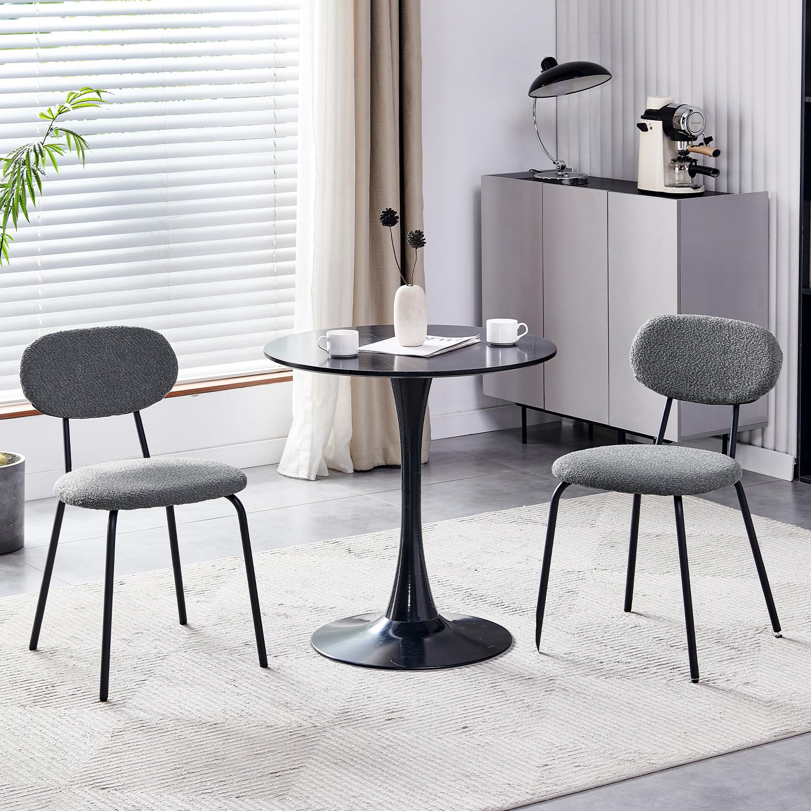 LEWE Esszimmerstühle 2er-Set – Stapelbar, Gepolstert, Mit Metallgestell, In 6 Farben