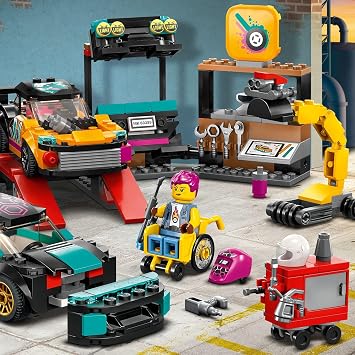LEGO® City Vehicle Modified Workshop Toy Making Set Containing 2 Customizable Cars for Children 60389-6 Years and Over (507 Pieces)