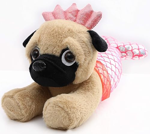 Miniatura 3 de Pug de peluche, perro pug con lindo disfraz, divertidos juguetes de peluche, regalo para niños, parejas, de 10 pulgadas