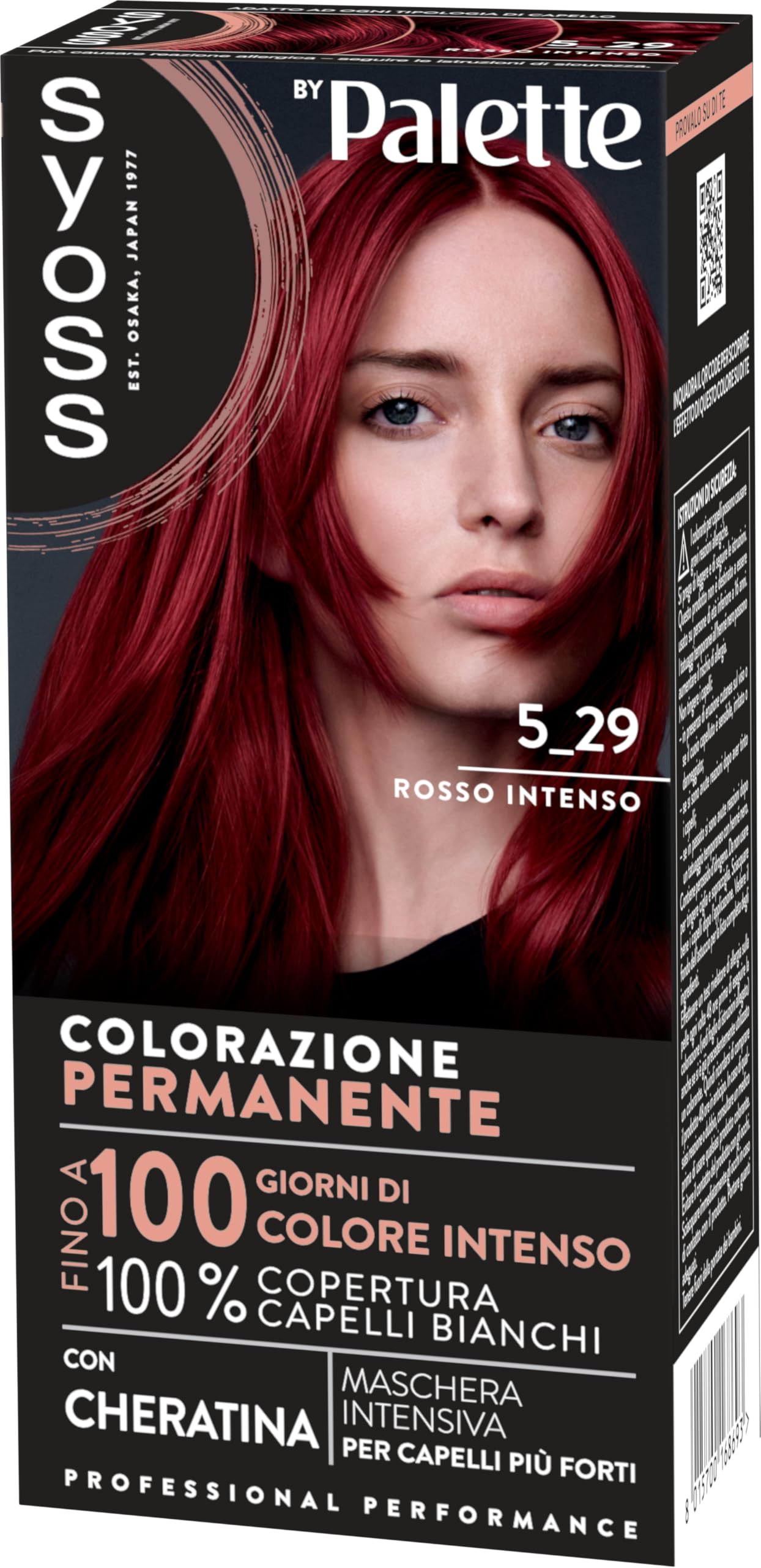 Syoss Colorazione Permanente 5-29 Rosso Intenso con Cheratina
