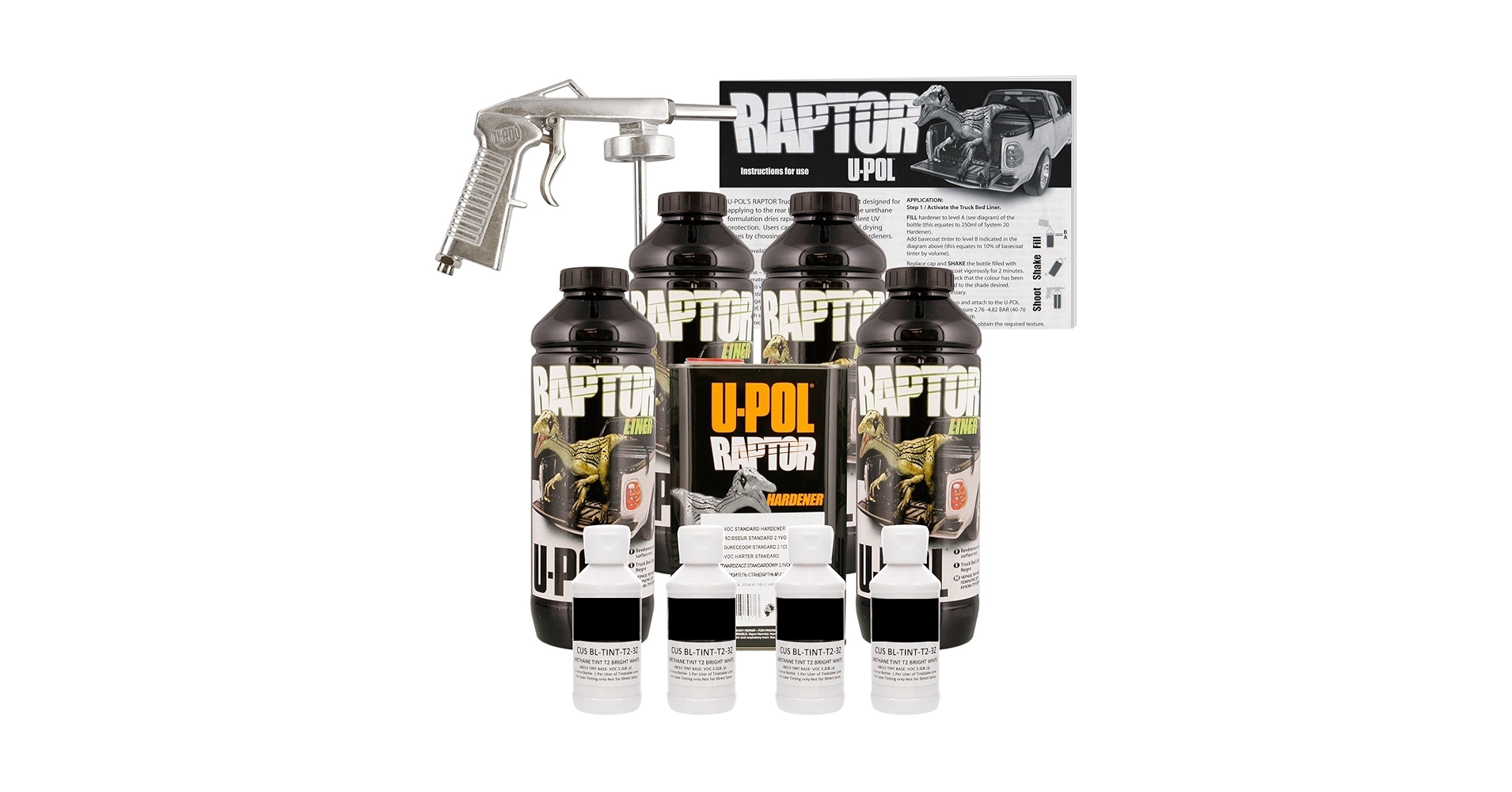 Amazon.com: U-POL Raptor Bright White Urethane Spray-On